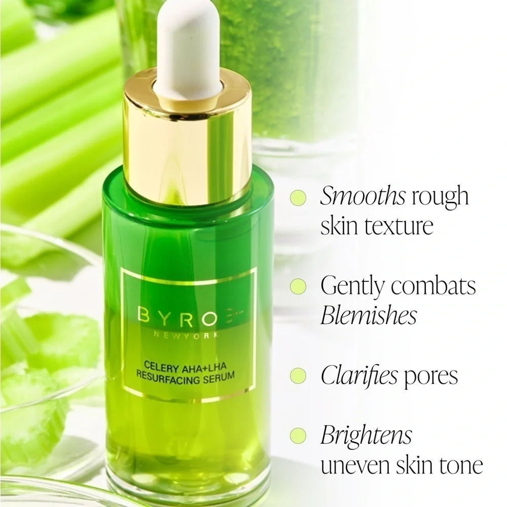 NEW Byroe Celery AHA+LHA Resurfacing Serum